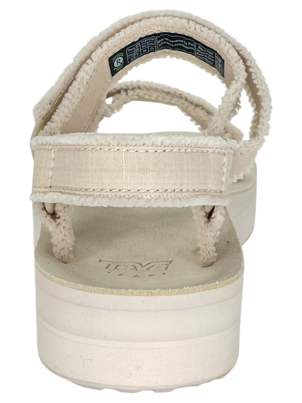 Teva Terragrip Cream Fringe Strappy Womens Sandals Size 5M - Picture 4 of 13